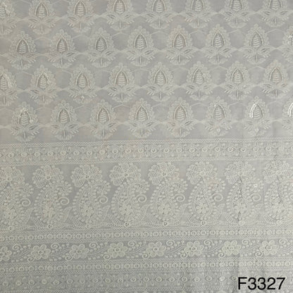 Thread Sequins Embroidered Cotton fabric-F3327