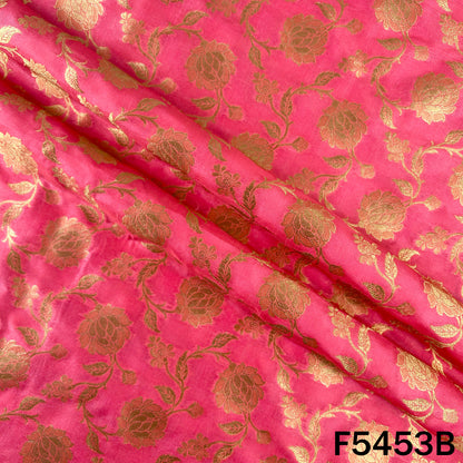 Zari Work Banarasi Brocade Silk Fabric - F5453
