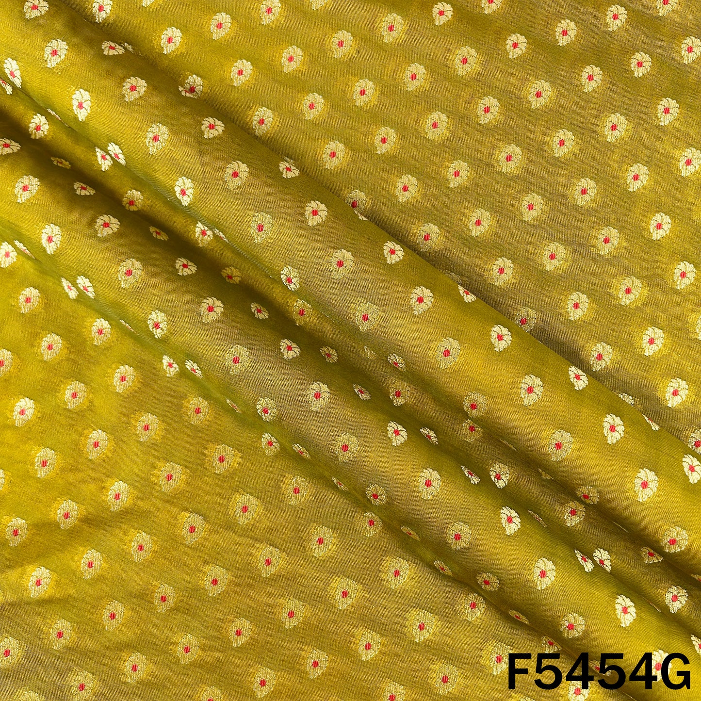 Zari Work Banarasi Brocade Silk Fabric - F5454