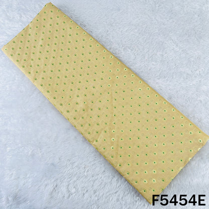 Zari Work Banarasi Brocade Silk Fabric - F5454