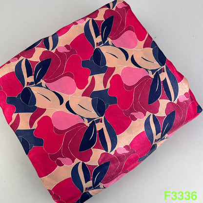 Printed Simmer Silk Fabric-F3336