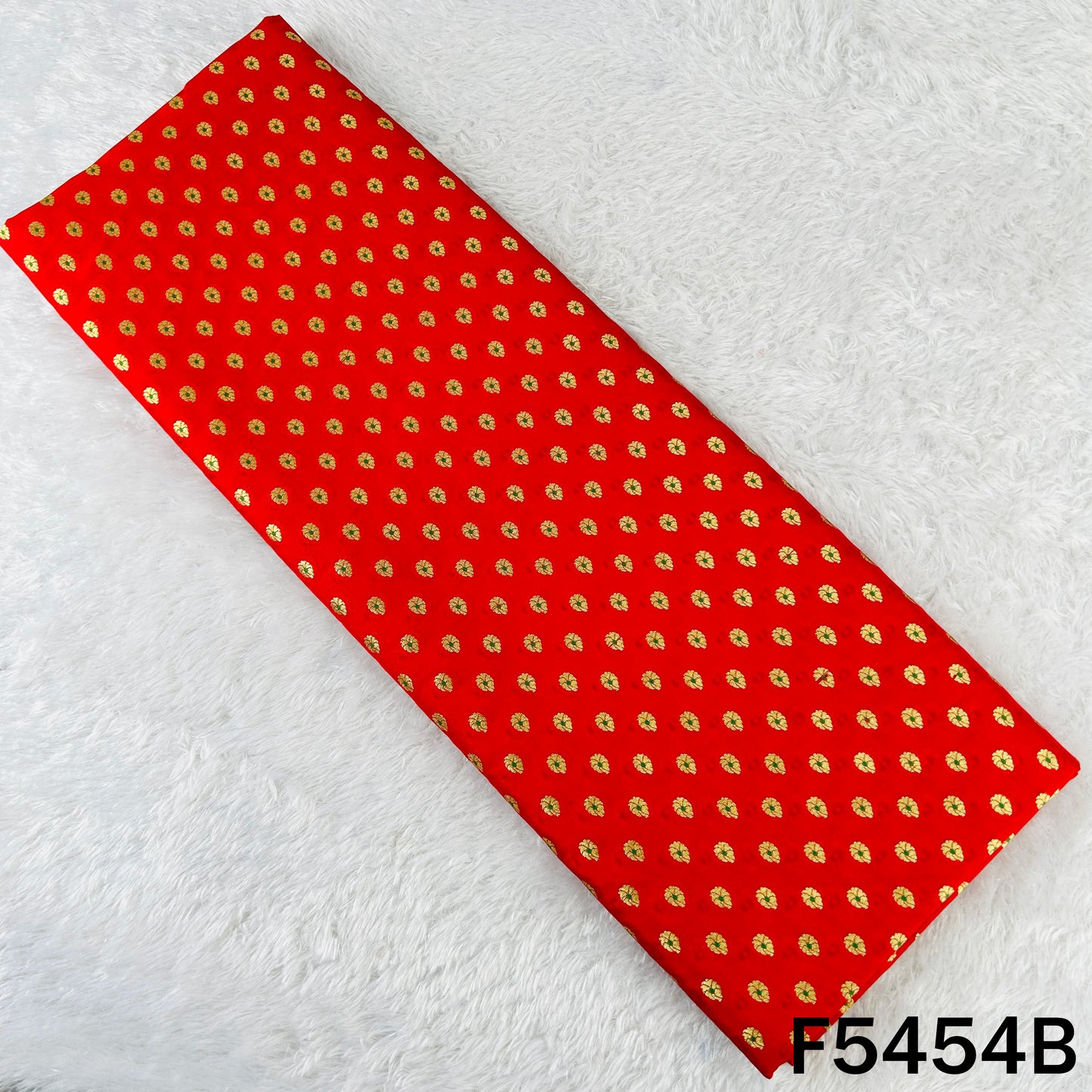 Zari Work Banarasi Brocade Silk Fabric - F5454