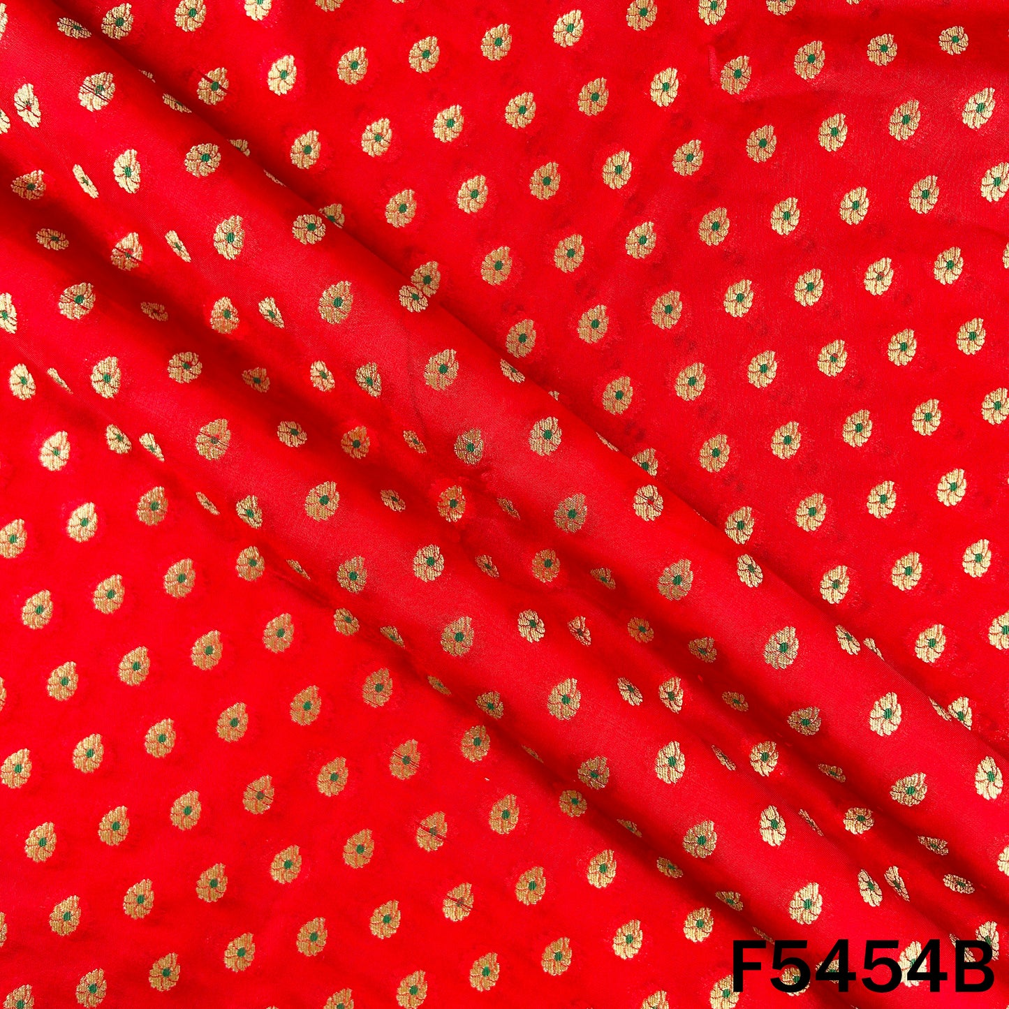 Zari Work Banarasi Brocade Silk Fabric - F5454