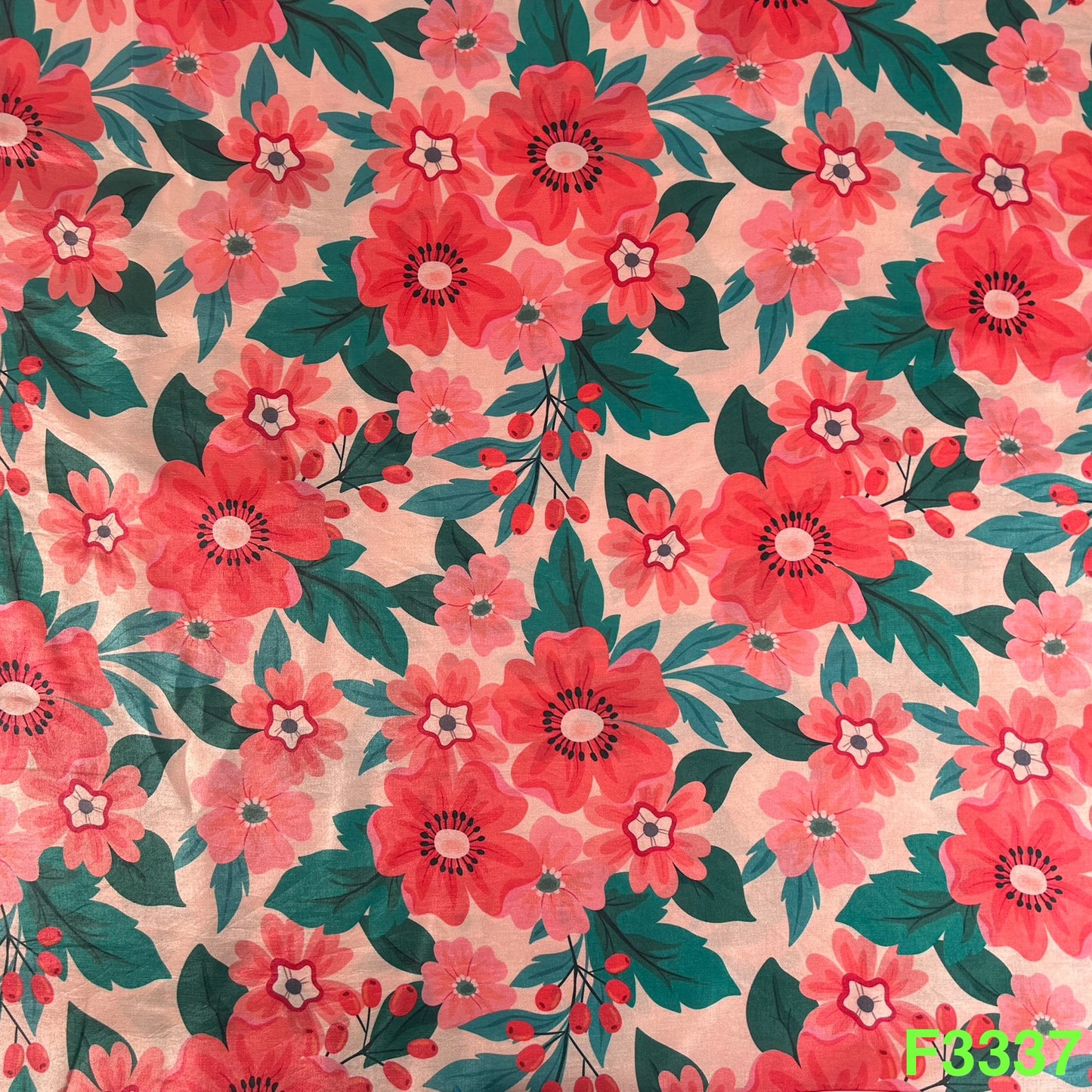 Printed Simmer Silk FAbric-F3337