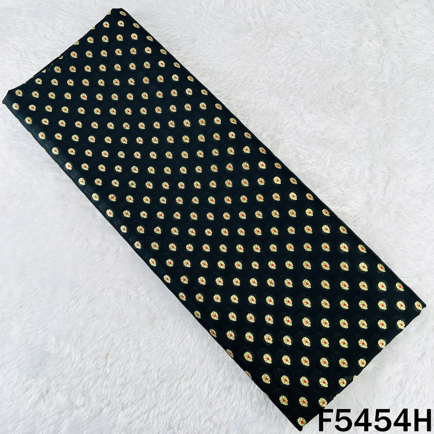 Zari Work Banarasi Brocade Silk Fabric - F5454