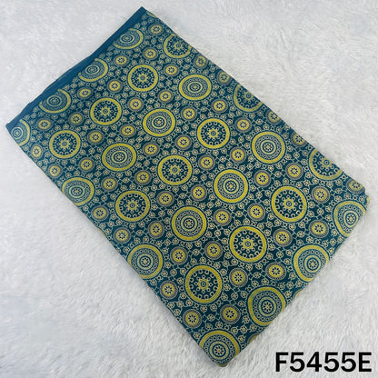 Ajrakh Print Gajji Silk Fabric - F5455