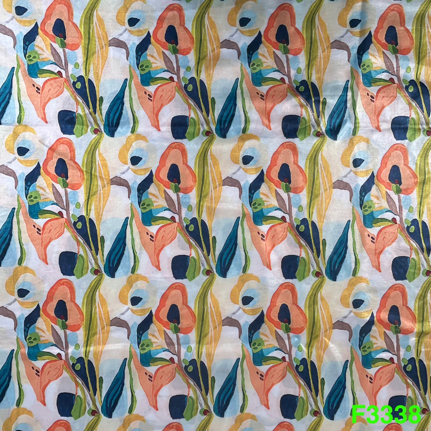 Printed Simmer Silk Fabric-F3338