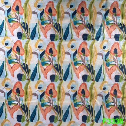 Printed Simmer Silk Fabric-F3338