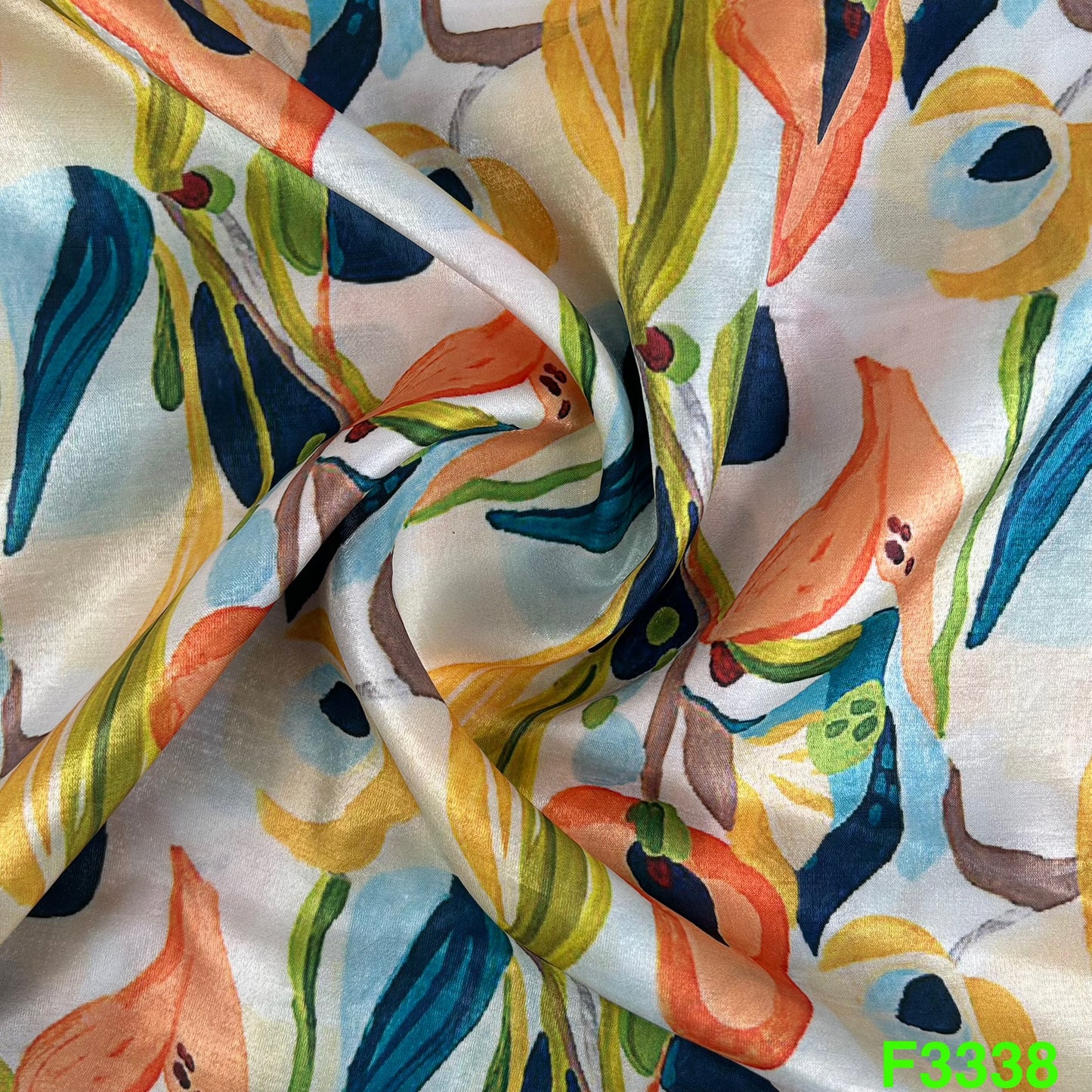 Printed Simmer Silk Fabric-F3338