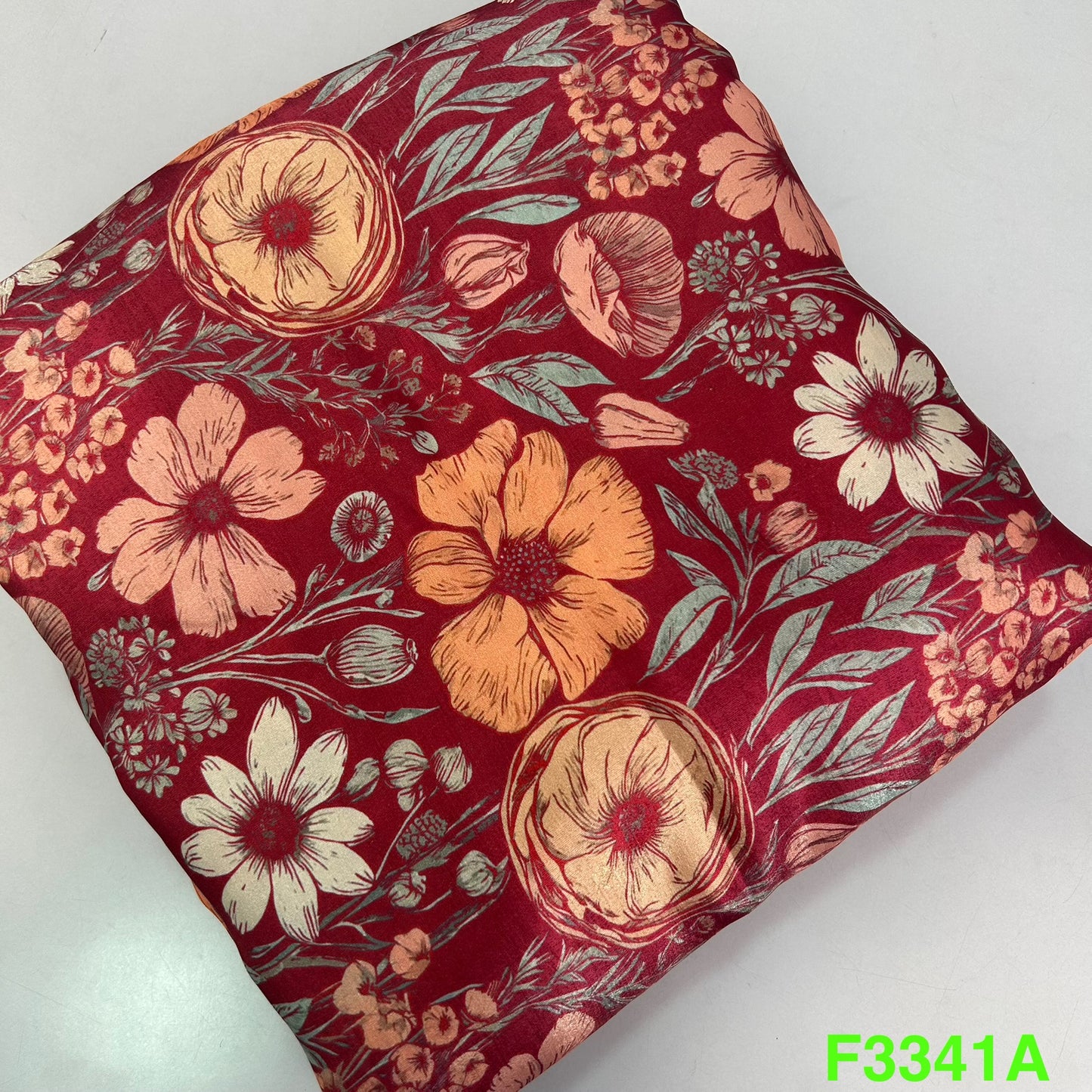 Printed Simmer Silk Fabric-F3341