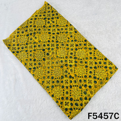 Ajrakh Print Modal Satin Fabric - F5457