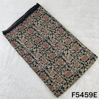 Ajrakh Print Gajji Silk Fabric - F5459