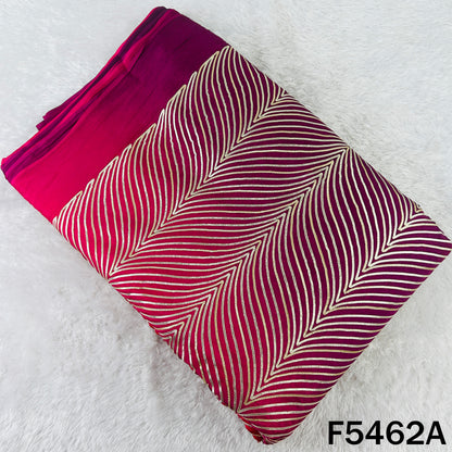 Ombre Shade Gota Patti Work Chinnon Chiffon Fabric - F5462