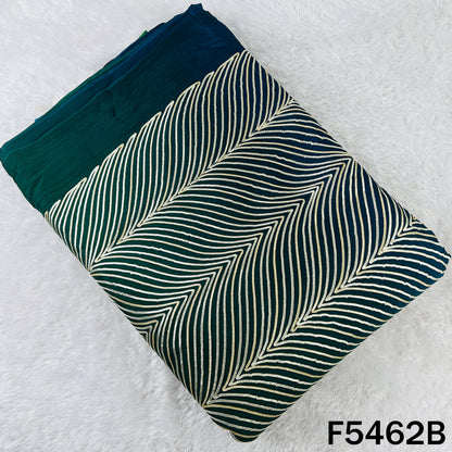 Ombre Shade Gota Patti Work Chinnon Chiffon Fabric - F5462