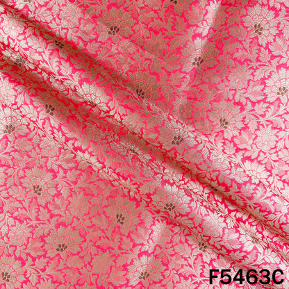 Zari Work Banarasi Brocade Silk Fabric - F5463
