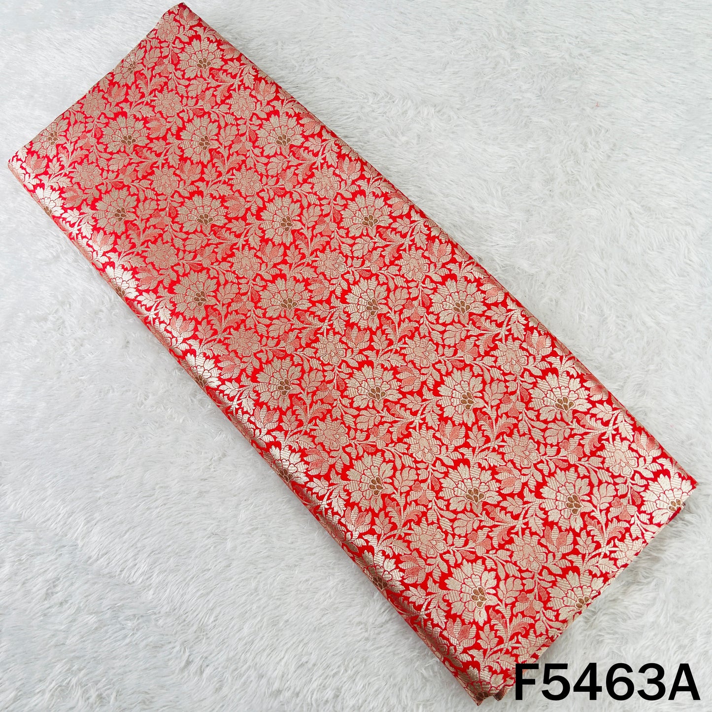 Zari Work Banarasi Brocade Silk Fabric - F5463