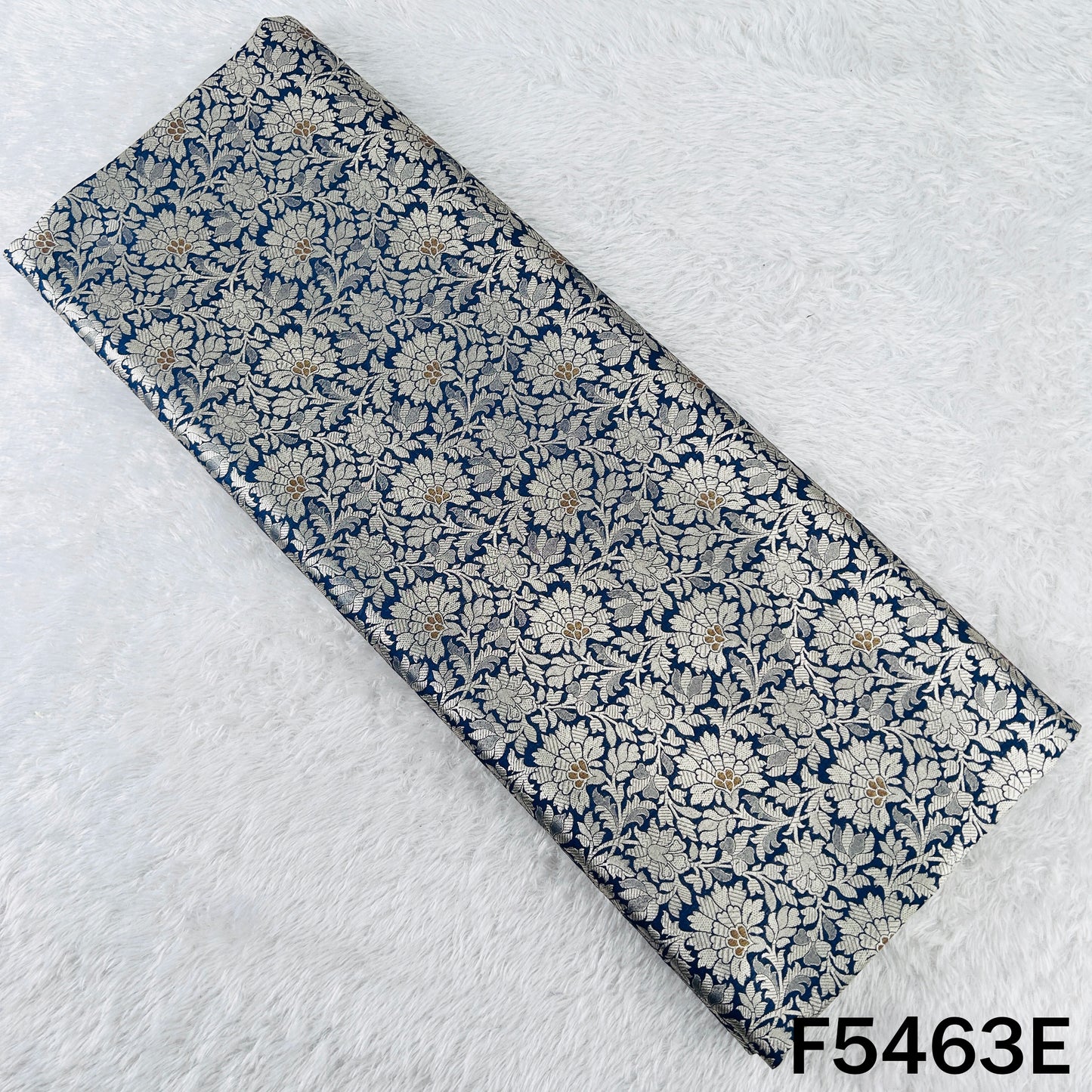 Zari Work Banarasi Brocade Silk Fabric - F5463