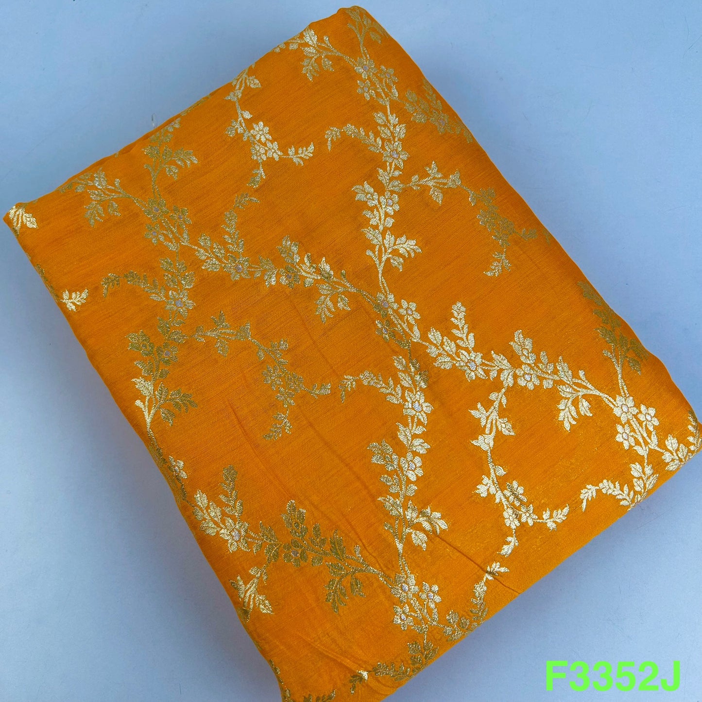 Banarasi Pure Silk Fabric-F3352