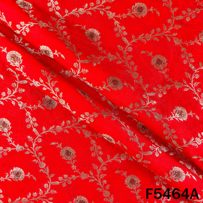 Zari Work Banarasi Brocade Silk Fabric - F5464