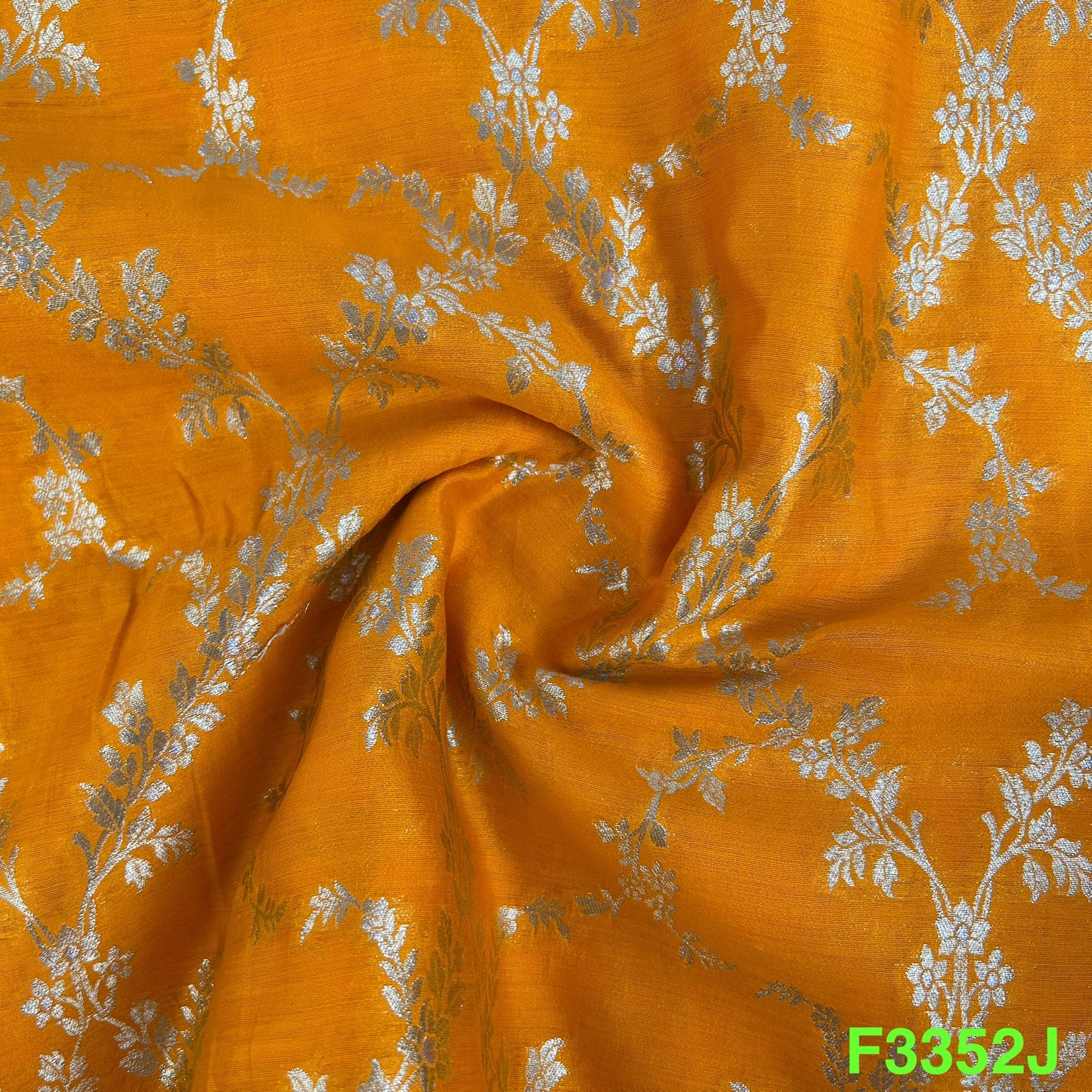Banarasi Pure Silk Fabric-F3352