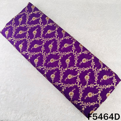 Zari Work Banarasi Brocade Silk Fabric - F5464