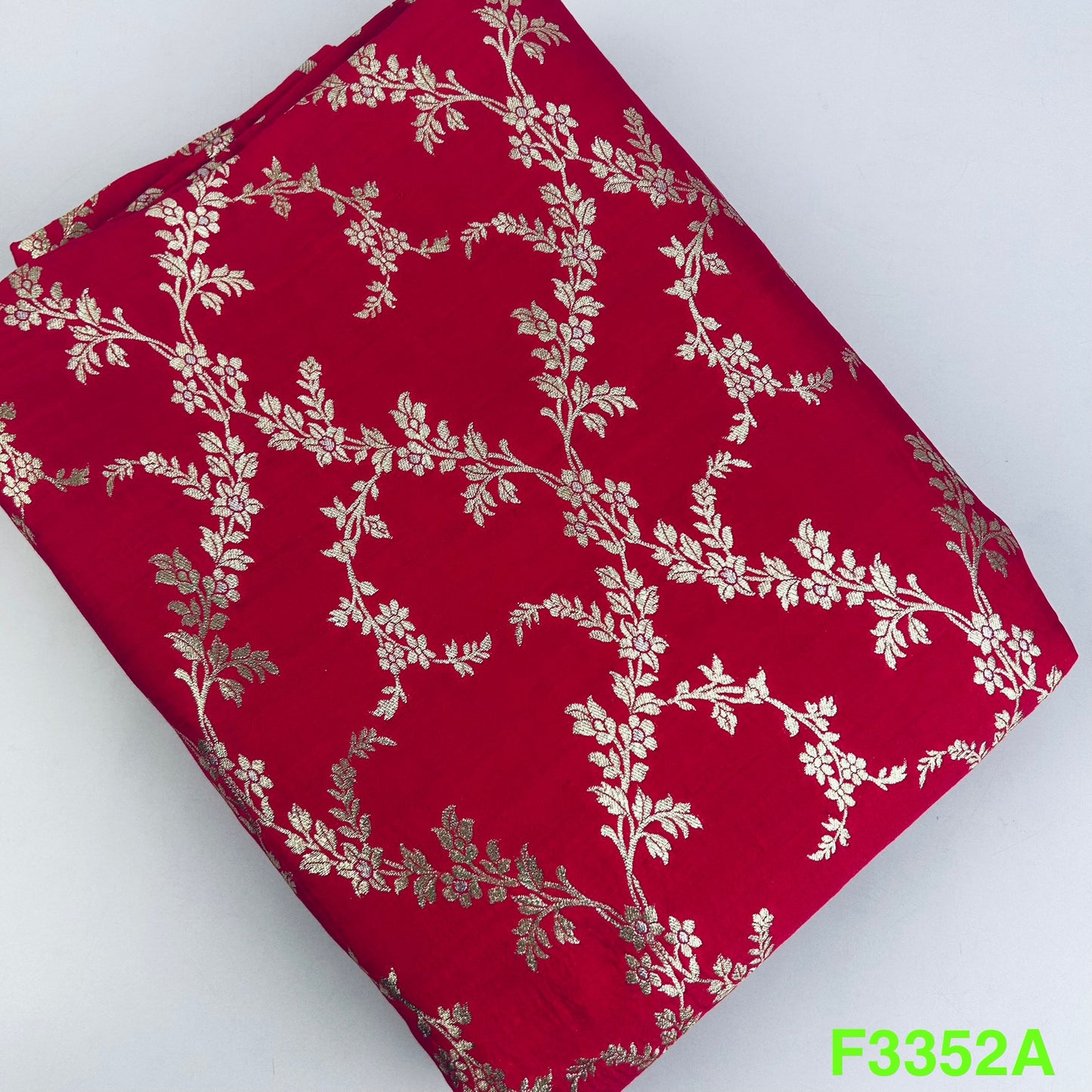 Banarasi Pure Silk Fabric-F3352