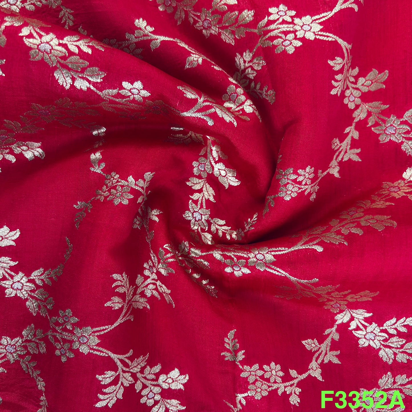 Banarasi Pure Silk Fabric-F3352