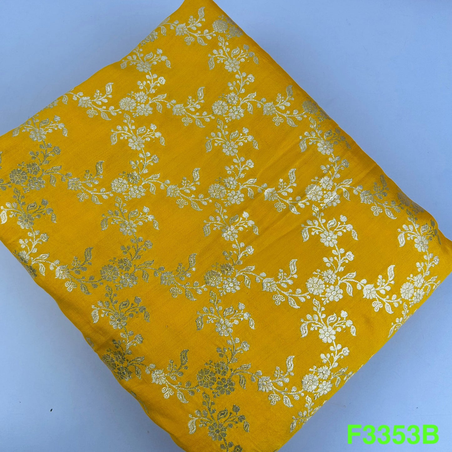Banarasi Pure Silk Fabric-F3353