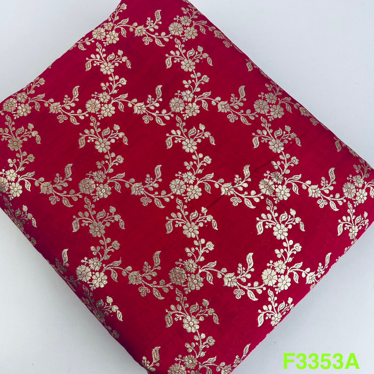 Banarasi Pure Silk Fabric-F3353