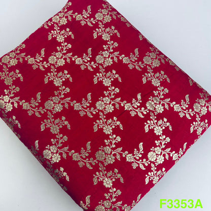 Banarasi Pure Silk Fabric-F3353