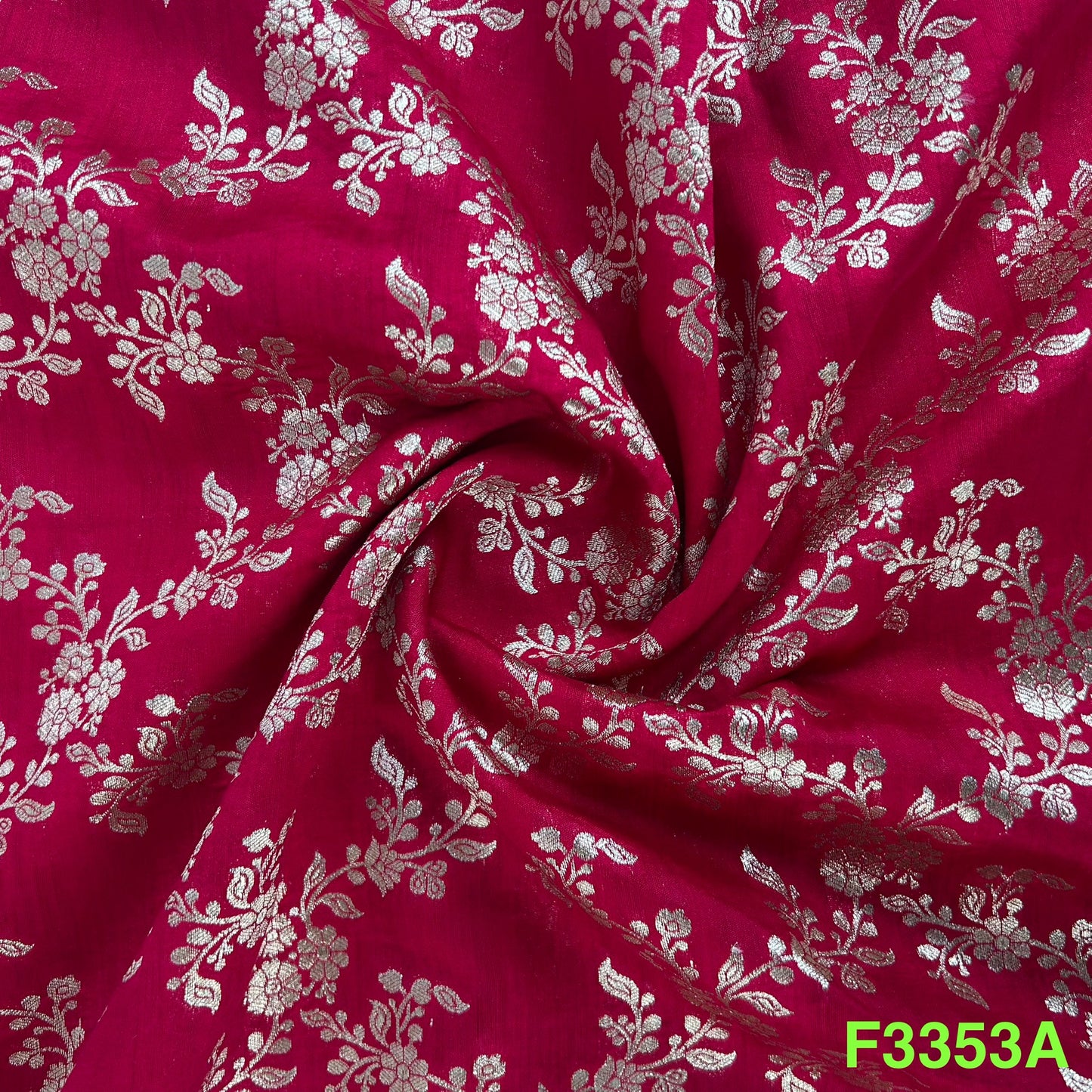 Banarasi Pure Silk Fabric-F3353