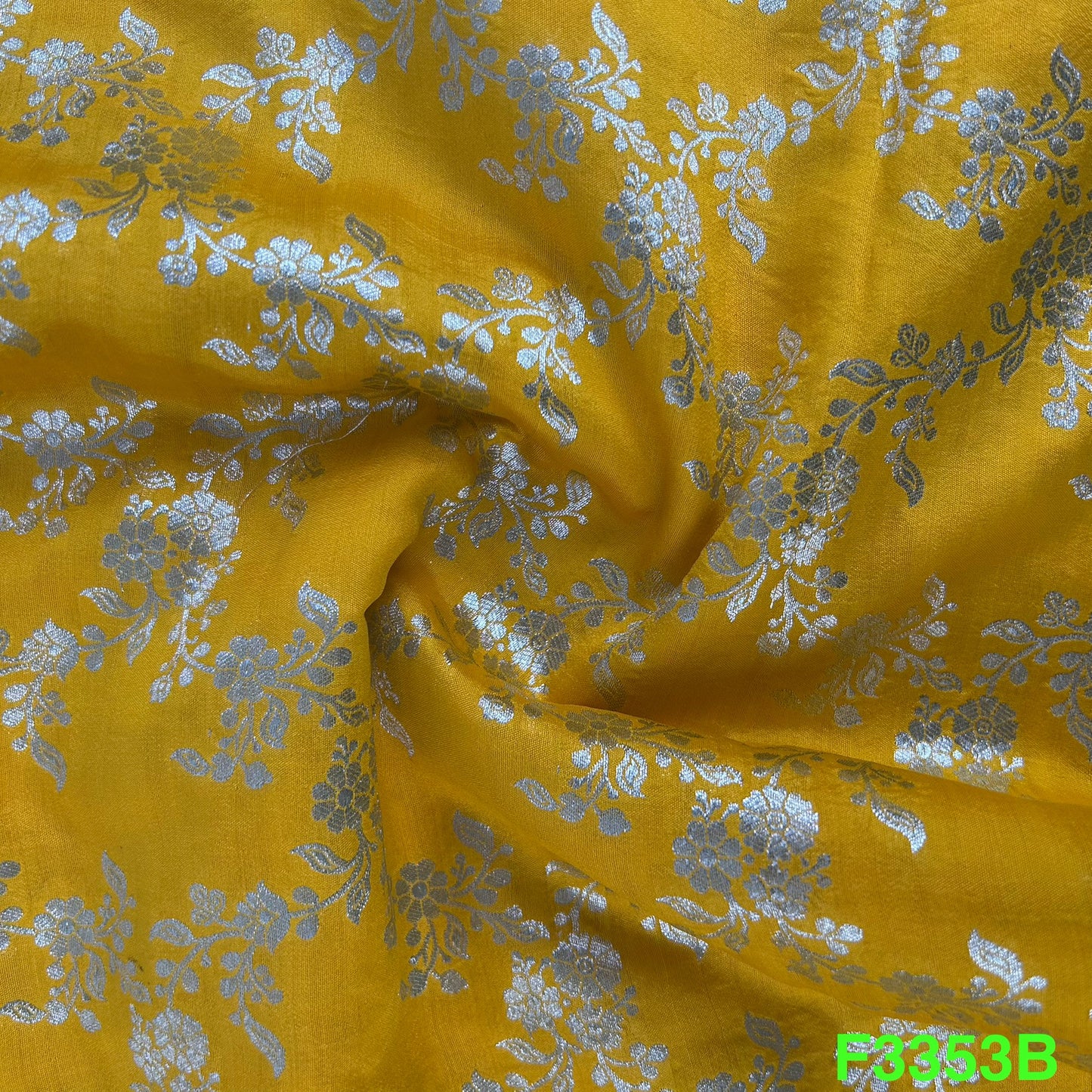 Banarasi Pure Silk Fabric-F3353