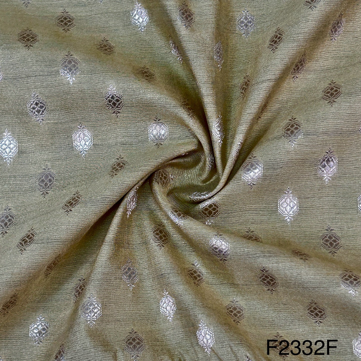 Zari Boota Cotton  Fabric-F2332