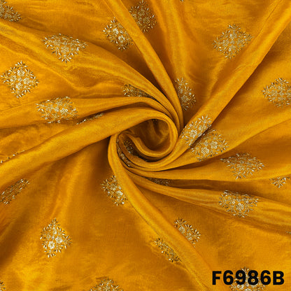 Cut Dana Zari Sequins Work Shimmer Tissue Fabric - F6986
