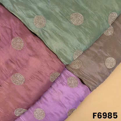 Cut Dana Zari Work Shimmer Tissue Fabric - F6985