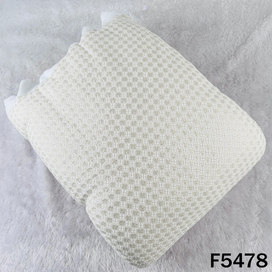 Dyeable Thread Sequins Embroidered Georgette Fabric - F5478