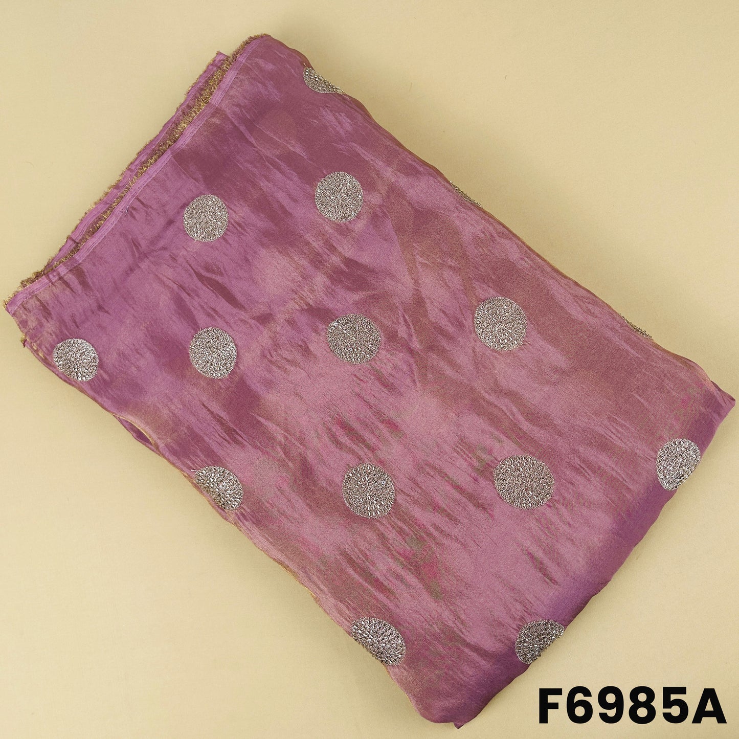 Cut Dana Zari Work Shimmer Tissue Fabric - F6985