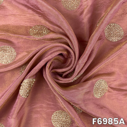 Cut Dana Zari Work Shimmer Tissue Fabric - F6985