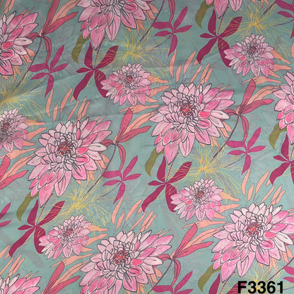 Printed Satin Crepe Fabric-F3361