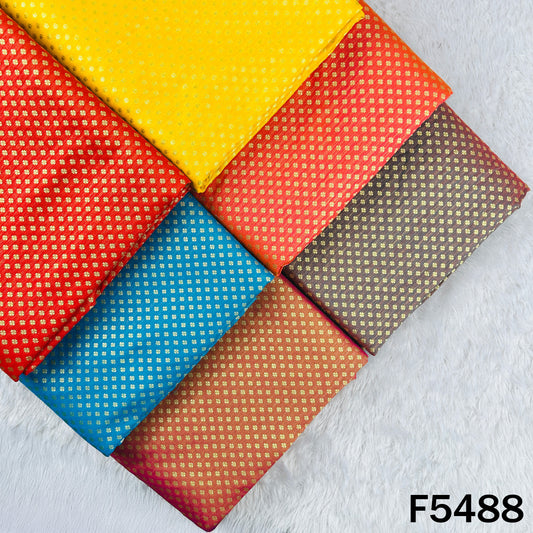 Zari Work Brocade Silk Fabric - F5488