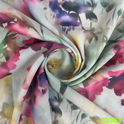 Printed Georgette Fabric-F3363