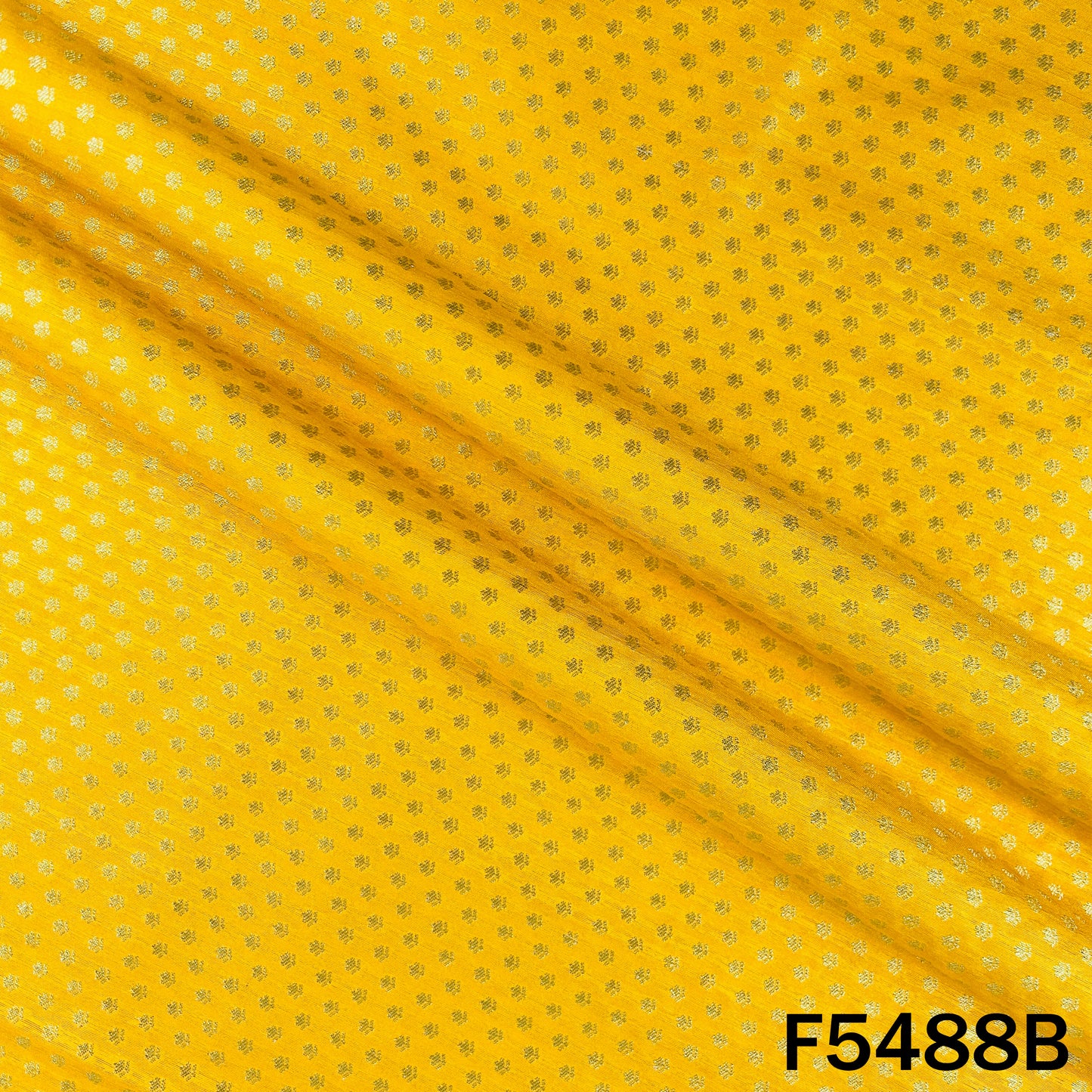 Zari Work Brocade Silk Fabric - F5488