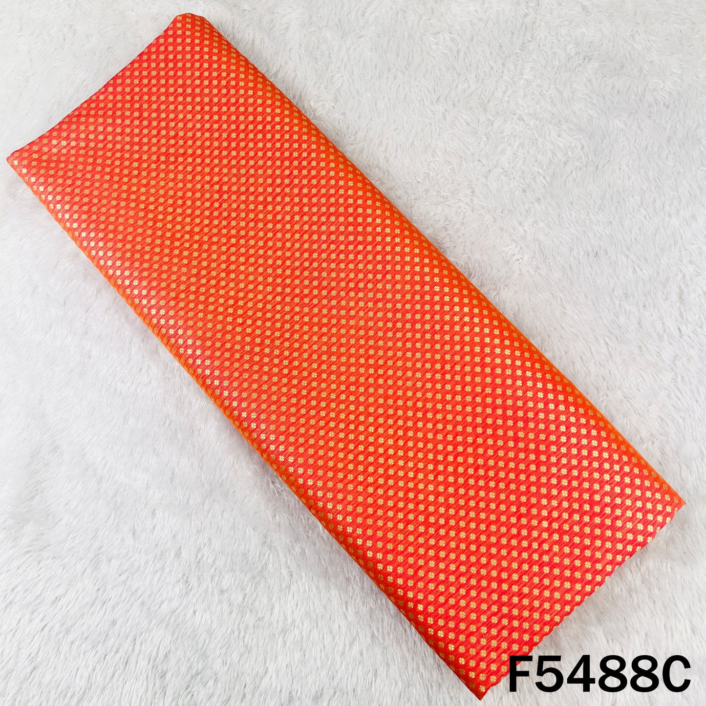 Zari Work Brocade Silk Fabric - F5488