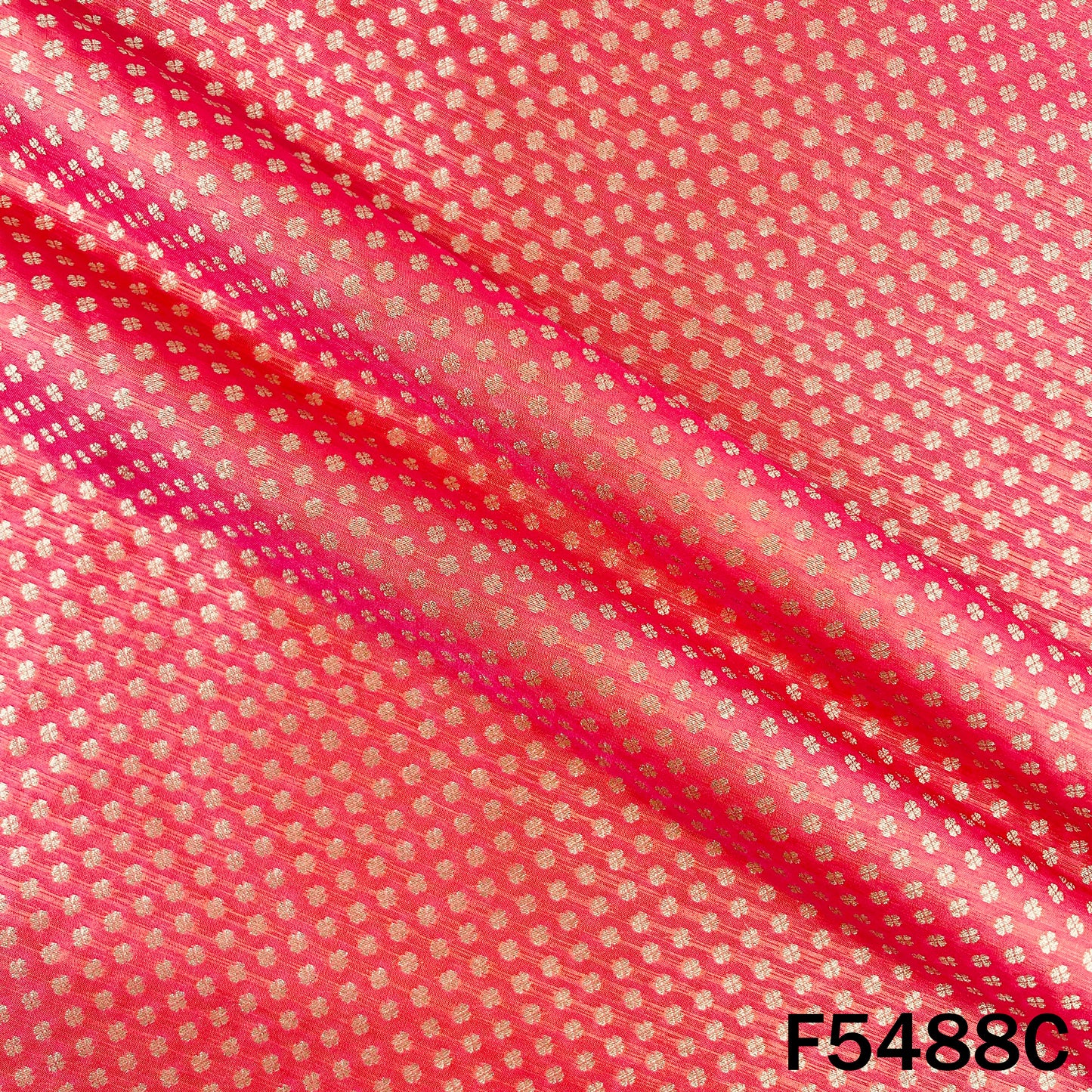 Zari Work Brocade Silk Fabric - F5488