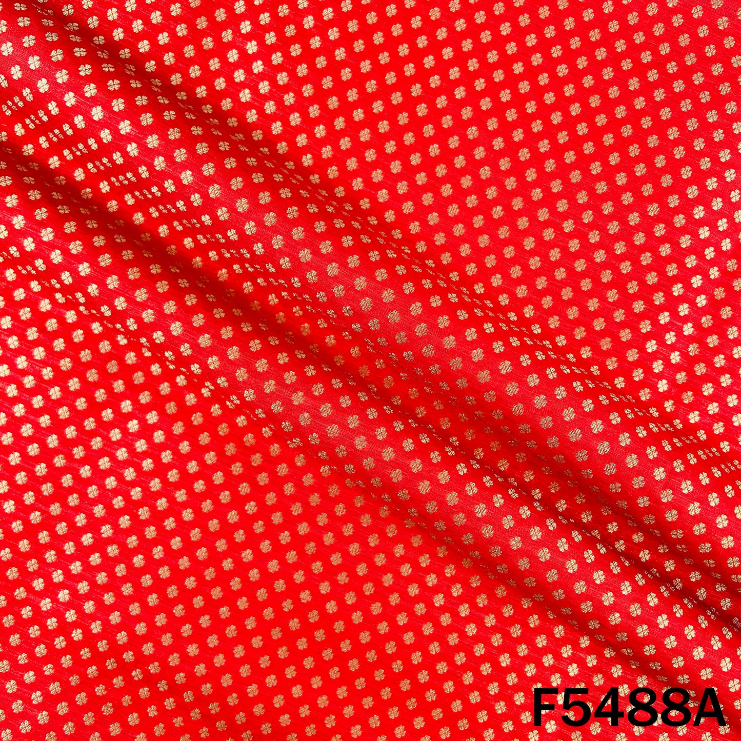 Zari Work Brocade Silk Fabric - F5488