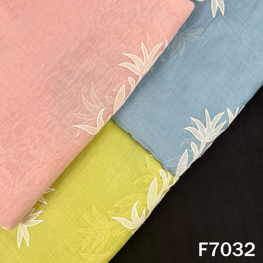 Thread Work Pure Mul Chanderi Fabric - F7032
