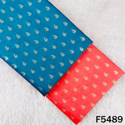 Zari Work Banarasi Brocade Silk Fabric - F5489