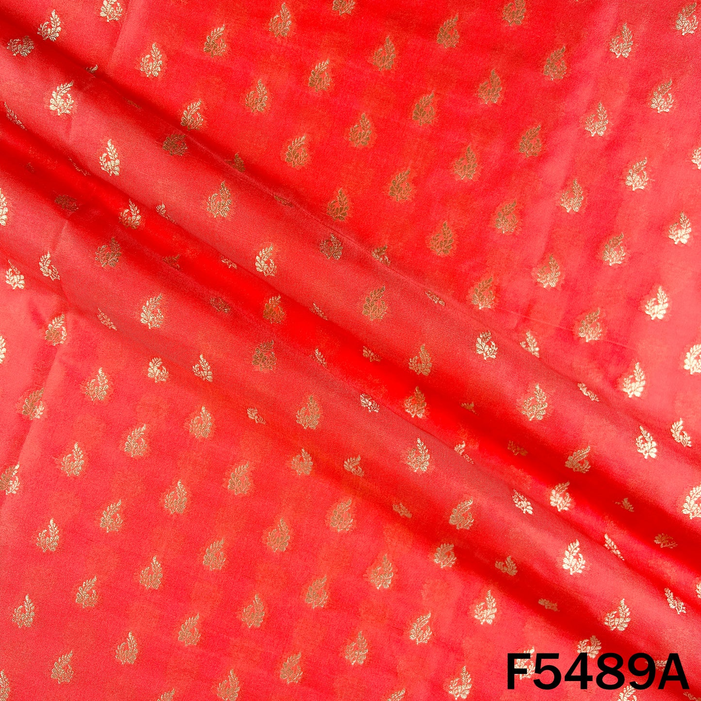 Zari Work Banarasi Brocade Silk Fabric - F5489