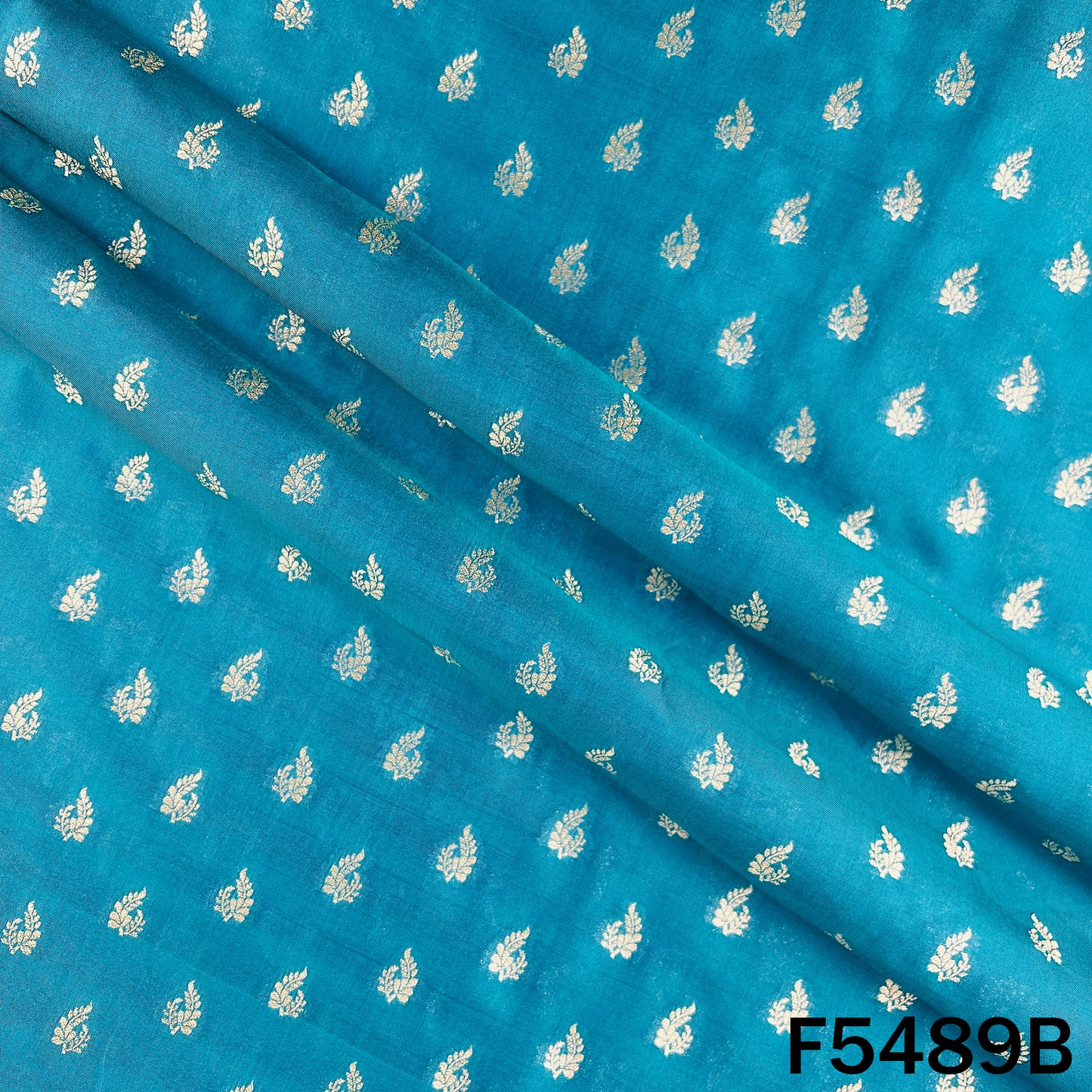 Zari Work Banarasi Brocade Silk Fabric - F5489