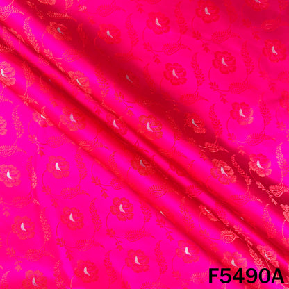 Zari Work Jacquard Silk Fabric - F5490